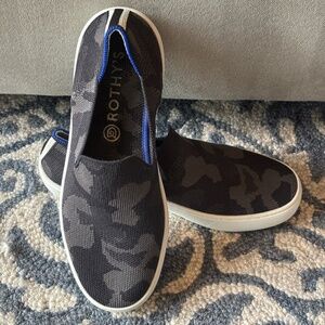Rothy's the Original Slip on Gray Camo Print Sneaker
